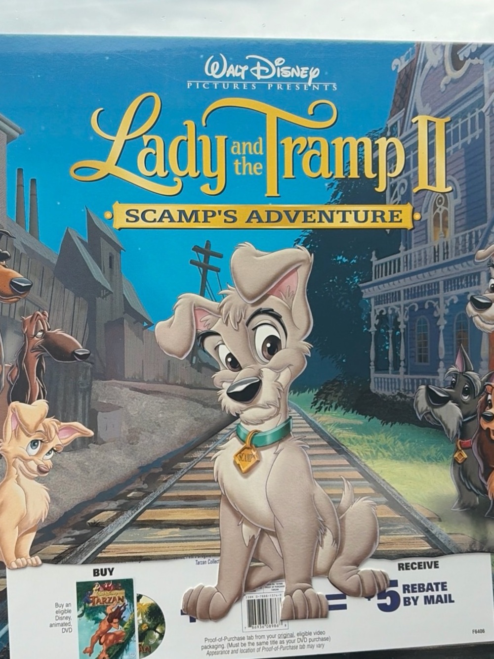 Exclusive Disney Lady and the Tramp II, Scamp's Adventure Lithograph Portfolio